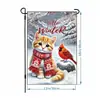 Bandera de Jardín de Muñeco de Nieve Navideño Decoración de Jardín de Invierno Suministros de Decoración Festiva Bandera Exterior Navideña Transfronteriza