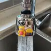 Boquilla a Prueba de Salpicaduras para Grifo de Dibujos Animados con Filtro Adicional, Extensión para Fregadero de Cocina, Adaptador Giratorio Universal