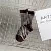 Calcetines de Cachemira a Rayas Blancas y Negras para Mujer, Calcetines de Media Pantorrilla, Calcetines de Lana para Otoño e Invierno, Forrados de Felpa, Engrosados, Calcetines Sueltos Cálidos al por Mayor