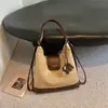 Bolsa Feminina Casual para o Dia a Dia 2026 Outono Novo Estilo Moda Versátil Patchwork Bolsa Transversal Estilo Coreano Color Block Bolsa de Ombro com Corrente
