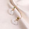 Brincos de luxo estilo palácio, luz de jade, flor das quatro estações, novo estilo, brincos de fada, traje antigo, brincos de colocação de Hanfu