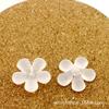 Accesorios para el Cabello Hechos a Mano Estilo Antiguo, Materiales DIY para Pasadores, Flor de Cinco Pétalos Translúcida Mate Acrílica de 22 y 30 mm