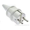 Enchufe de alimentación alemán Enchufe de alimentación industrial con cableado impermeable estándar alemán Toma de corriente europea Blanco Certificación CE