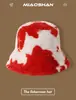 Otoño e Invierno tablero de ajedrez Cuadros pequeño estándar terciopelo de conejo sombrero de pescador femenino cálido para la cara pequeño a prueba de frío a prueba de viento felpa letra protección para las orejas sombrero de cuenca