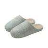 Puxi Zhijin Pantuflas de Algodón para Mujer Antideslizantes Cómodas de Gama Alta para el Suelo Hogareñas Clásicas Retro Cálidas