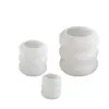 Molde Redondo de Apilamiento de Tres Capas con Superficie de Espejo de Resina DIY de Amapola, Molde de Silicona Simple de Círculo Estilo Ins para Velas de Yeso