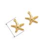 Em estoque para produtos marítimos transfronteiriços 316 aço inoxidável oco estrela do mar concha pingente diy ornamentos