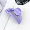 Presilhas de Cabelo Transfronteiriças Fofas e Doces Coroa Dopamina Presilhas de Garra Acrílico Brilhante Presilhas de Tubarão Cor Sólida Presilhas de Cabelo
