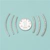Tubo Curvo de Prata de Lei S925 Feito à Mão DIY Gypsophila Pequeno Tubo de Prata Acessórios Pulseira de Cordão Tornozeleira Corrente Clavicular Material