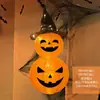 Linterna de Calabaza de Halloween Decoración Actividad Temática de Centro Comercial Arreglo de Escena Atmósfera Atrezzo Luminoso para Foto
