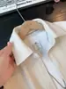 Camisa Off-white com Textura de Espiga de Trigo para Homens Outono Estilo Old Money Alto Senso de Inteligência Roupa Jaqueta Camisa de Caimento Limpo