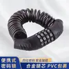 Candado de Contraseña para Bicicleta de Montaña, Candado para Casco, Candado Portátil Antirrobo para Motocicleta, Mini Candado de Cadena para Bicicleta Eléctrica, Candado para Bicicleta