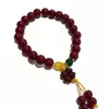 Pulseira fresca e simples de quatro folhas para mulheres, imitação de cinábrio, estilo versátil de nicho, adequada para melhores amigas e estudantes, acessório Hanfu com design floral