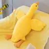 Brinquedo de Pelúcia Grande Ganso Branco Almofada Presente, Ganso Grande para Meninas Dormirem, para uma Boa Noite de Sono, Boneca de Lançamento para Casamento