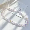 Conjunto de Pulsera y Collar de Amatrina Natural de Alta Calidad