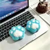 Pingente de Pelúcia imitação de Pelo de Vison Charme de Bolsa Patinha Fofa Acessório de Chaveiro de Carro Corrente de Celular Charme de Bolsa Patinha de Gato