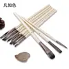 Set de Pinceles de Acuarela de 10 Piezas, Pinceles de Cerdas de Nylon, Plumas de Acuarela, Pintura al Óleo Acrílica, Set Profesional para Pintura Gouache