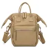 Mochila Sencilla de Nylon de Doble Hombro para Hombres y Mujeres, Mochila Casual de Gran Capacidad para Viajes y Uso Diario, Mochila Pequeña de Moda de Color Sólido Nueva