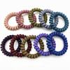 Al por Mayor al por Mayor Cordón para Teléfono Mate Esmerilado Banda para el Cabello Nuevo Estilo Coreano Accesorios para el Cabello Pulsera Espiral Telescópica de Alta Elasticidad Cuerda para el Cabello