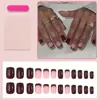 Arte de Uñas para el Día de San Valentín: Otoño e Invierno Ola Francesa Borde Retro Manicura Suave Pegatinas para Uñas de Lunares, Superventas Transfronterizo