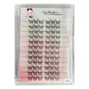 Pestañas Postizas Segmentadas de Gran Capacidad con Cabello Termofusionado, Pestañas DIY Autoinjertables, Tridimensionales, Suaves y Cómodas para Mujeres