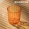 Copo de Vidro Mini Vela Amazon Jarra de Vela Listrada Vertical para Restaurante Porta-Vela Aromático Colorido Luz e Sombra Tigela Pequena para Comida de Animal de Estimação
