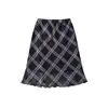 E-commerce Transfronteiriço Roupas Femininas 202 Novo Estilo Francês Elegante Decoração de Laço na Cintura Saia Midi de Cintura Alta com Textura