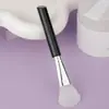 Mango Inclinado Cabeza Suave Cepillo de Silicona para Mascarilla Facial Spa Brocha para Mascarilla Facial de Silicona Salón de Belleza