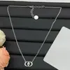 Collar Dijia para Mujer, Mismo Estilo que en Xiaohongshu, Nuevo Diseño Vintage de Letra Cd Nariz de Cerdo, Collar Elegante Versátil de Lujo Ligero de Moda