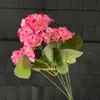 Flores Artificiais de Venda Quente Amazon Temu Transfronteiriças Flores Begônia Casamento Decoração de Casa Flores Artificiais Gerânio