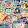 50 divertidos stickers de garabatos con temática de salud mental para decorar cuadernos, papelería, equipaje y diarios - perfectos para la temporada de regreso a clases; impermeable