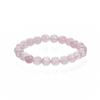 8MM10mm Círculo Sencillo Cristal Blanco Ágata Roja Amatista Cristal Rosa Ojo de Tigre Aguamarina Pulsera de Cuentas Pulsera