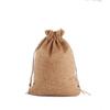 Saco de linho para presentes, atacado, com cordão, bolsa de linho natalina, bolsa pequena para joias, bolsa de tecido personalizada para presentes.