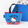 Mini bolso de mano Sanrio original, bolsa portátil para guardar objetos varios, monedero portátil con cremallera