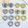 Colgante de aleación estilo Diyins hecho a mano, corazón colorido, etiqueta de oso, joyería, collar, pendientes, pulsera, accesorios, material