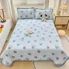 Cobertor de Cama de Lã de Leite Espessado Conjunto de Três Peças Outono e Inverno Estilo Renda Quente Lençol Antiderrapante Capa de Colchão Capa Kang Atacado