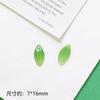 Colgante termorretráctil de resina de Ginkgo biloba con simulación de color, joyería hecha a mano, pendientes, collares y accesorios.