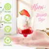 Taza Mousse Vino Tinto 150ML Copa de Postre Mesa Taza de Plástico Desechable Vaso de Shot para Pudín