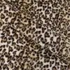 Estampa de leopardo bicolor com listras verticais em degradê, tecido de veludo com estampa de animal em pelo sintético de coelho para camas e brinquedos de animais de estimação