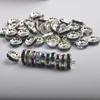 DIY Handmade Joias Acessórios Liga Bead Drill Ring Color 100 AA Diamond Jewelry Bead Peça de broca transparente