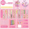 Conjunto Guka com adesivos e cola em creme, brinquedo DIY para meninas e crianças, conjunto completo de ferramentas, brincadeira de adesivos Guka para crianças