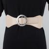 Cinturón de mujer ancho camello decorativo para vestido sello de cintura con falda abrigo elástico elástico cinturón negro accesorios traje