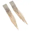 Venta al por mayor Joyería de Comercio Exterior Pendientes Largos con Borla y Diamantes Completos Moda para Mujer Pendientes Sexy Europeos y Americanos Joyería Grande E440