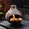 Incensário de Cerâmica Transfronteiriço Suporte para Palo Santo Bandeja Queimadora para Madeira Sagrada Peruana