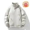 Jaqueta Masculina de Algodão 2026 Inverno Novo Estilo Masculino Aconchegante Quente Solta Tamanho Grande Casual Capuz Removível Casaco Masculino de Algodão