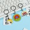 Chaveiro de acrílico personalizado criativo transparente frente e verso foto estrela desenho animado desenho animado cartão periférico personalizado