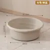 Mango de Cubeta de Plástico Engrosado para Dormitorios Estudiantiles, Juego de Tres Piezas de Cubeta y Lavabo Multiespecificación, Cubeta de Almacenamiento de Agua para Uso Doméstico