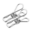 Clip de Acero Inoxidable Sólido Clip a Prueba de Viento Clip para Secar Ropa Clip Sellador Clip Pequeño Clip para Pantalones Clip de Resorte Multifuncional Clip para Línea