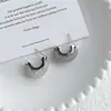 Pendientes de Malla con Forma de C, Modernos y Exquisitos, con un Estilo Minimalista Único, Lujo Ligero y Sensación de Alta Gama, Presentan Agujas de Plata S925 y un Temperamento Distintivo