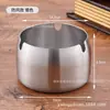 Sudeste Asiático Ashtray de Aço Inoxidável Metálico Espessado Anti-Queda Ins High-End Ashtray de Presente Atacado Estampar Logo